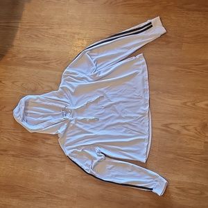 White athletic crop top